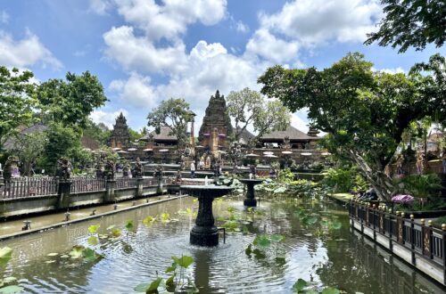 Ubud na Bali vodní palác